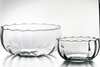 Glass salad bowl W-698A opt H:10cm D:22cm