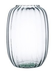 Glass vase W-599A optic H: 26cm D: 19cm