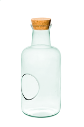 Glass terrarium W-467B+side hole+cork H:33cm D:15cm