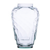 Glass vase grave candle cross H:27cm D:11cm SALE