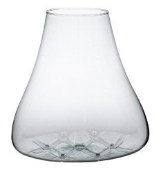 Hand Blown Molten Glass Terrarium D:21-26cm