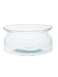 Glass jar vase W-332G H:10cm D:25cm