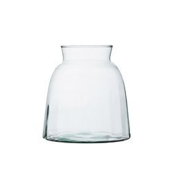 Glass vase WL-126A optic 16cm D:14,7cm