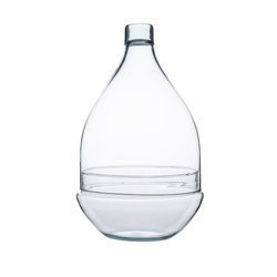 Glass terrarium pear  W-645+W-527 H:30cm D:18,5cm