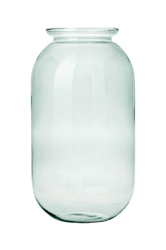 Glass jar vase W-524C H:41cm D:23cm