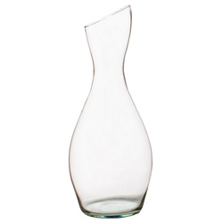 Glass vase  W-168 slant H:31,5cm D:12,5cm