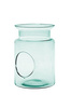 Glass jar vase W-332N+side hole H:20cm D:14cm