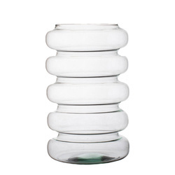 Glass bulb vase W-617B H:31,5cm D:19cm