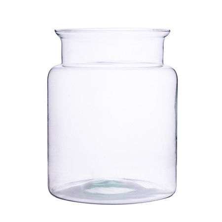 Glass jar vase W-332P5 H:20cm D:15cm