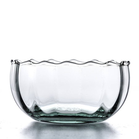 Glass salad bowl W-698 H:7cm D:14cm