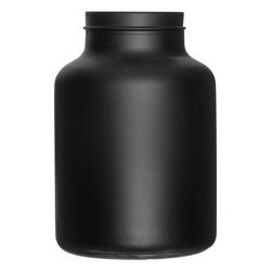 Black mat jar vase WM-P003 black mat H:25 cm D:17 cm