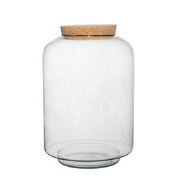 Glass vase W-631 H:24 cm D:17 cm
