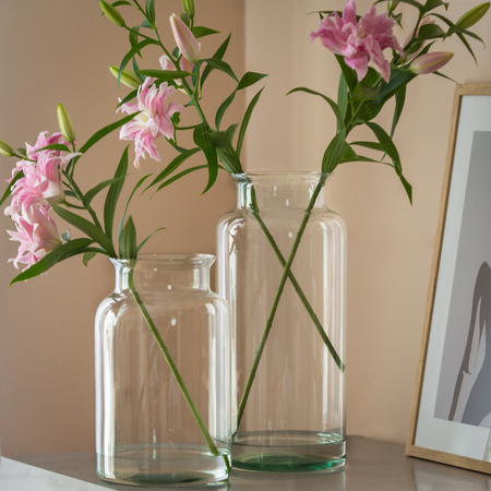 Glass jar vase W-332B1 H:40cm D:19cm