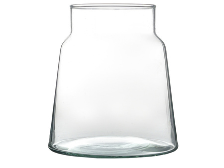 Glass vase W-702D H:12cm D:11cm