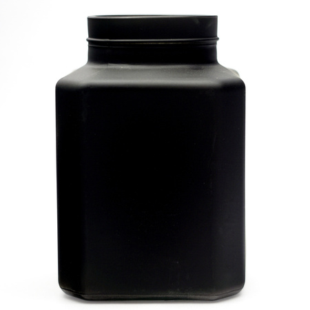 Glass jar vase H:20cm D:13,5cm WM-8P001 black