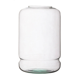 Glass jar vase W-588 H:26cm D:17cm