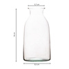 Glass bottle vase W-245 H:18cm D:9,5cm