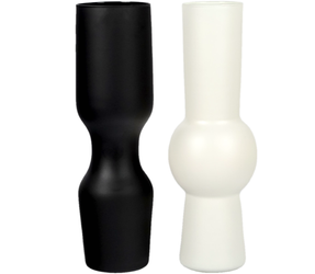 A set of mat vases W-627+W-628 matt color H: 40cm D: 13cm