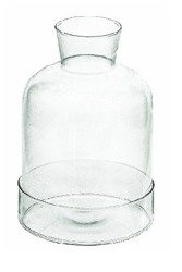 Glass terrarium W-300C+cylinder H:25,5cm D:17cm