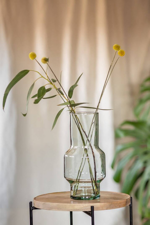 Glass vase W-734 H:29cm D:14cm OUTLET