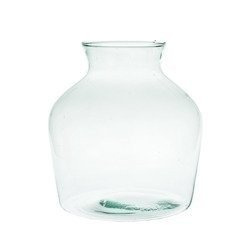 Glass jar vase W-492C H:20cm D:16,5cm