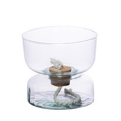 Glass flowerpot WL-98+WL-99 H:13cm D:14,5cm