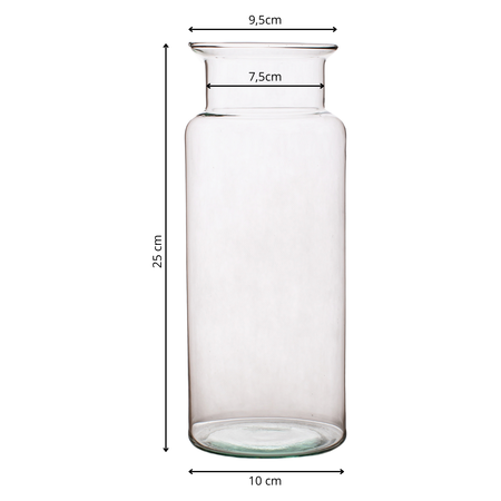 Glass jar vase W-332H H:25cm D:10cm
