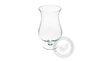 Stemmed glass vase W-112A H:29,5cm D:16cm