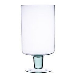 Stemmed glass vase W-197 H:35cm D:18cm