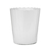 White glass flowerpot DS-1A optic straight H:15cm SALE
