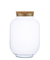 Glass jar vase W-261 H:34cm D:24cm