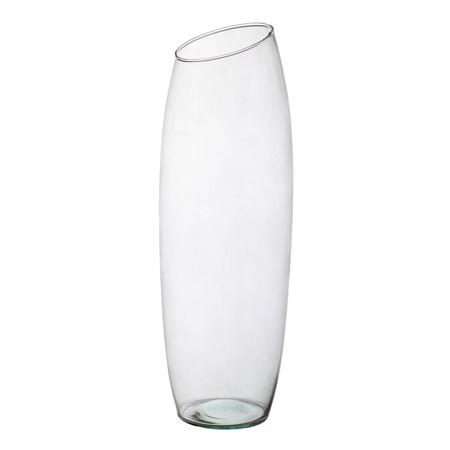 Glass vase W-213C slant H:40cm D:13,5cm SALE