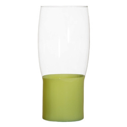 Glass vase flower casing W-677B green H:24cm D:15cm