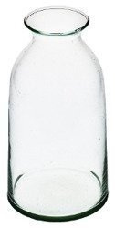 Glass bottle vase W-245 H:18cm D:9,5cm OUTLET