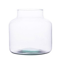 Glass jar vase H:19cm D:19cm W-395G