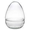 Glass terrarium egg  Szklane terrarium jajko W-694+W-694/I H:26,5cm D:19,8cm