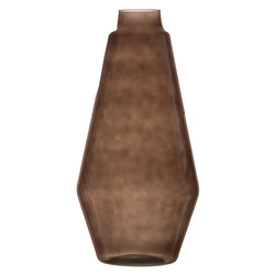 Glass vase W-685B  smoke H:42 cm D:21 cm