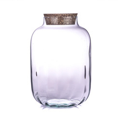 Glass terrarium + cork  W-261B H:30cm D:18,5cm