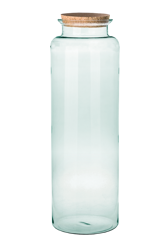 Glass vase W-332M2+cork H:70cm D:22cm