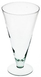 Stemmed glass vase W-ST 23/10 H:23cm D:10cm
