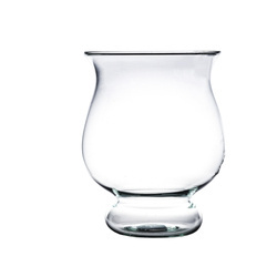 Glass vase W-202A H:20cm D:16cm