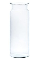 Glass jar vase H:35cm D:15cm W-332P7