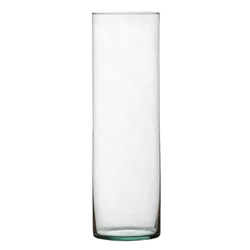 Cylinder glass vase H:40cm D:9cm