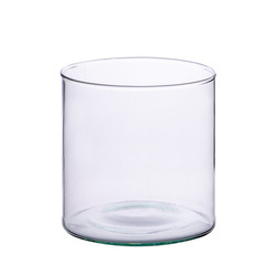 Glass cylinder vase H:14cm D:12cm SALE