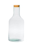 Glass bottle vase W-394A+cork H:33cm D:15cm 