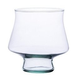 Glass vase W-477 H:14cm D:14cm