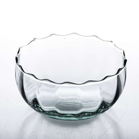 Glass salad bowl W-698 H:7cm D:14cm