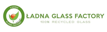 Glass vase W-599A optic H: 26cm D: 19cm