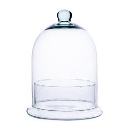 Glass dome W-308A+base W-308 H:25cm D:19cm