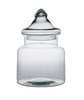 Glass jar vase W-332A+glass lid H:25cm D:19cm 